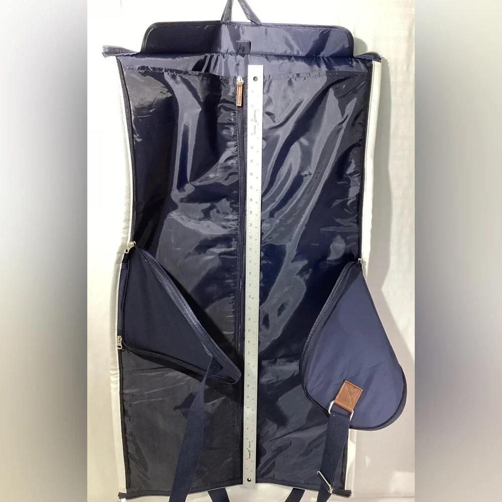 Polo Ralph Lauren Duffel Bag Garment Bag 2-in-1 Travel Suit Bag Blue w Logo